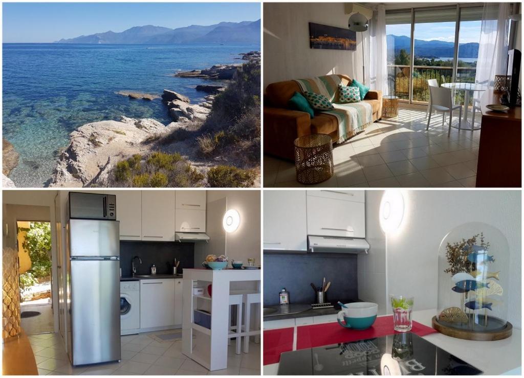 Saint-Florent, Agreable Studio Climatise, Vue Panoramique Sur Le Golfe מראה חיצוני תמונה
