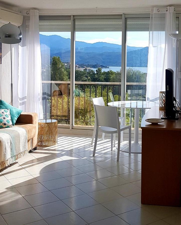 Saint-Florent, Agreable Studio Climatise, Vue Panoramique Sur Le Golfe מראה חיצוני תמונה